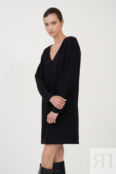 Короткое чёрное платье (арт. baon B4523508)