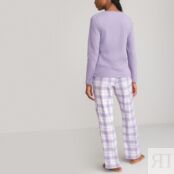 Пижама  с длинными рукавами 100 хлопок 34 (FR) - 40 (RUS) фиолетовый