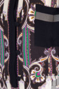 Платье с комбинацией фирменного орнамента и однотонными вставками ETRO