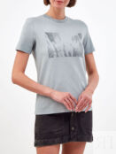 Хлопковая футболка T-Reg из джерси с цифровым принтом DIESEL