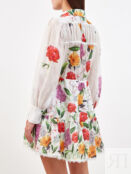 Платье-рубашка Begonia с кружевным декором и принтом CHARO RUIZ IBIZA