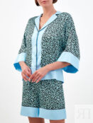 Блуза в пижамном стиле с анималистичным паттерном KARL LAGERFELD