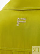 Свободное платье-рубашка с логотипом из стразов FISICO