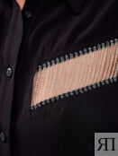 Свободная блуза из тонкого муслина с рядами цепочек GAELLE PARIS