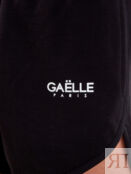 Шорты из хлопкового футера с логотипом и трехцветной кулиской GAELLE PARIS