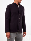 Укороченное пальто из шерсти с накладными карманами ELEVENTY