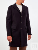 Однобортное пальто ручной работы из плотной шерсти ELEVENTY