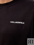 Укороченный свитшот K/logo с широким эластичным поясом KARL LAGERFELD