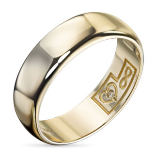 Кольцо из желтого золота с бриллиантом э0301кц07200363 ЭПЛ Даймонд э0301кц0