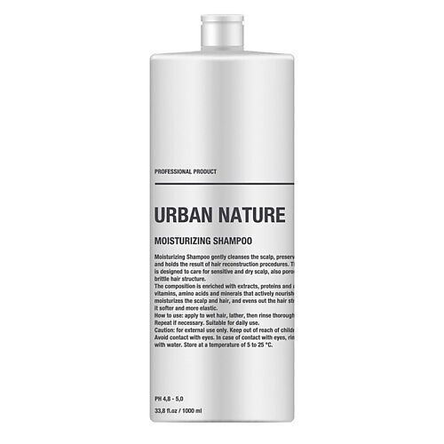 URBAN NATURE Шампунь увлажняющий для волос "Moisturizing" 1000 MPL259820 фото 1