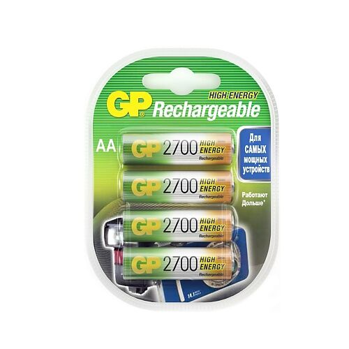 GP BATTERIES Батарейки АА аккумуляторные пальчиковые, аккумуляторы 2700 мАч MPL249541 фото 1