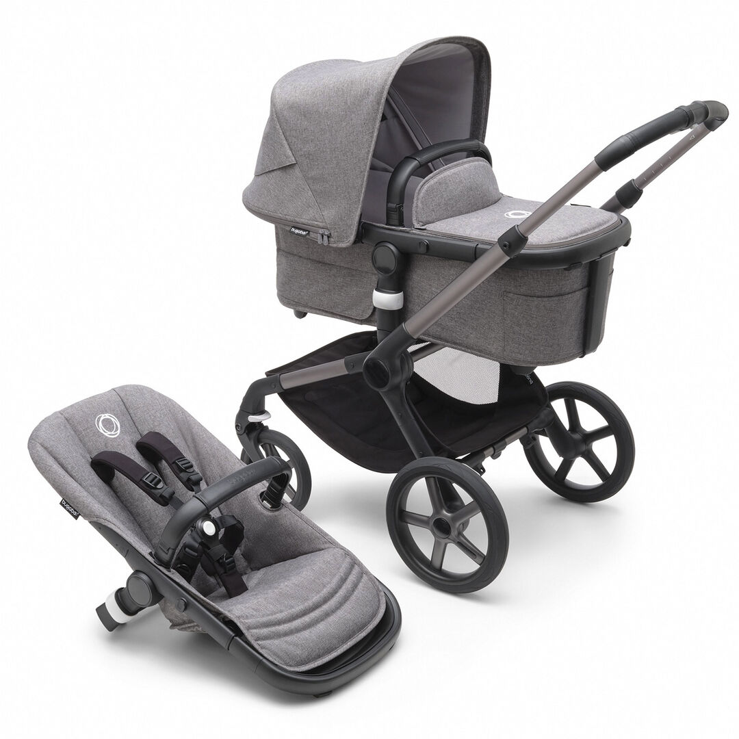 Коляска 2 в 1 Fox 5 Complete Graphite/Grey Melange-Grey Melange Bugaboo фото 1