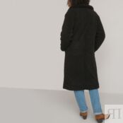 Пальто Длинное искусственный мех под мутон 52 (FR) - 58 (RUS) черный