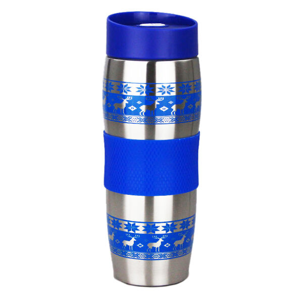 Термокружка Alpenkok Олени 400ml Blue AK-04023A фото 1