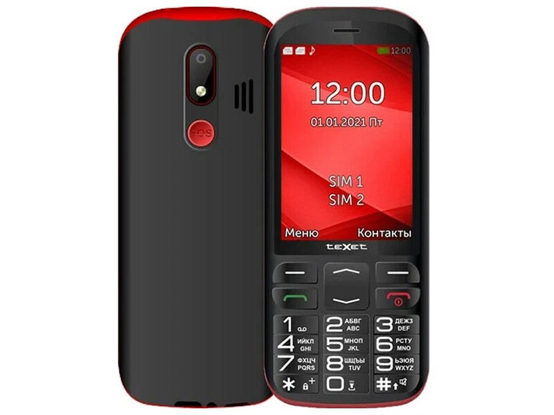 Сотовый телефон teXet TM-B409 Black-Red фото 1