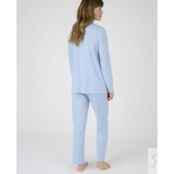 Комплект пижамный с длинными рукавами La Redoute S синий