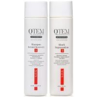 Qtem - Набор для интенсивного восстановления волос: шампунь 250 мл + крем-м