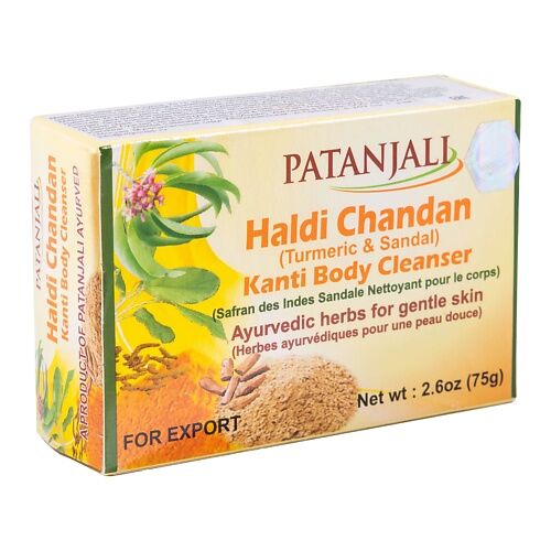 PATANJALI Мыло для тела куркума и сандал / Patanjali Haldi Chandan Kanti Bo MPL246547 фото 1