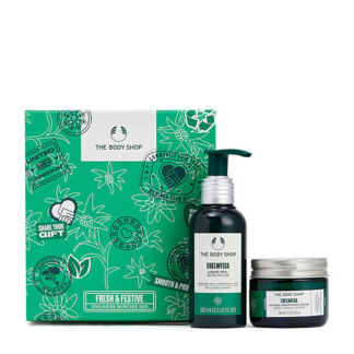 THE BODY SHOP Набор Edelweiss: Гелевый пилинг + Разглаживающие крем