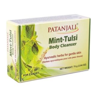 PATANJALI Мыло для тела мята и тулси / Patanjali Mint Tulsi (Mint & Holy Ba