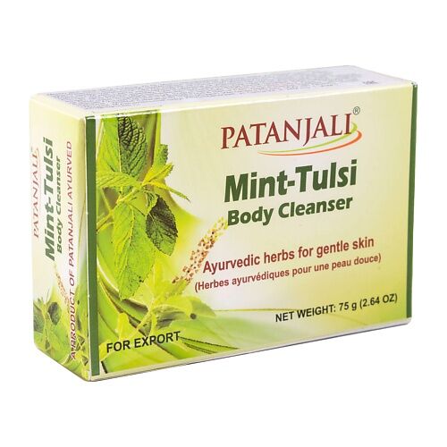 PATANJALI Мыло для тела мята и тулси / Patanjali Mint Tulsi (Mint & Holy Ba MPL246553 фото 1