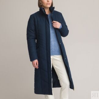 Куртка Стеганая длинная застежка на молнию 44 (FR) - 50 (RUS) синий