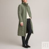 Куртка Стеганая длинная застежка на молнию 46 (FR) - 52 (RUS) зеленый