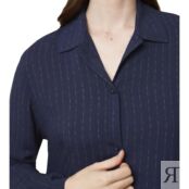 Ночная Рубашка из вискозы Boyfriend Fit 38 (FR) - 44 (RUS) синий