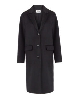 Шерстяное пальто P.A.R.O.S.H. D431554-LEAK23 черный xl