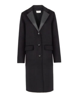 Шерстяное пальто P.A.R.O.S.H. D431554L-LEAK23 черный xl