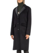 Шерстяное пальто P.A.R.O.S.H. D431554L-LEAK23 черный s