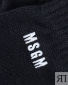 Шерстяные перчатки MSGM 3541MDN01 черный UNI