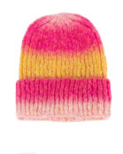 Вязаная шапка MSGM 3541MDL09 розовый+принт UNI