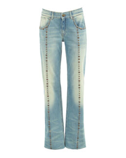 Удлиненные джинсы BLUMARINE 4J027A синий 40