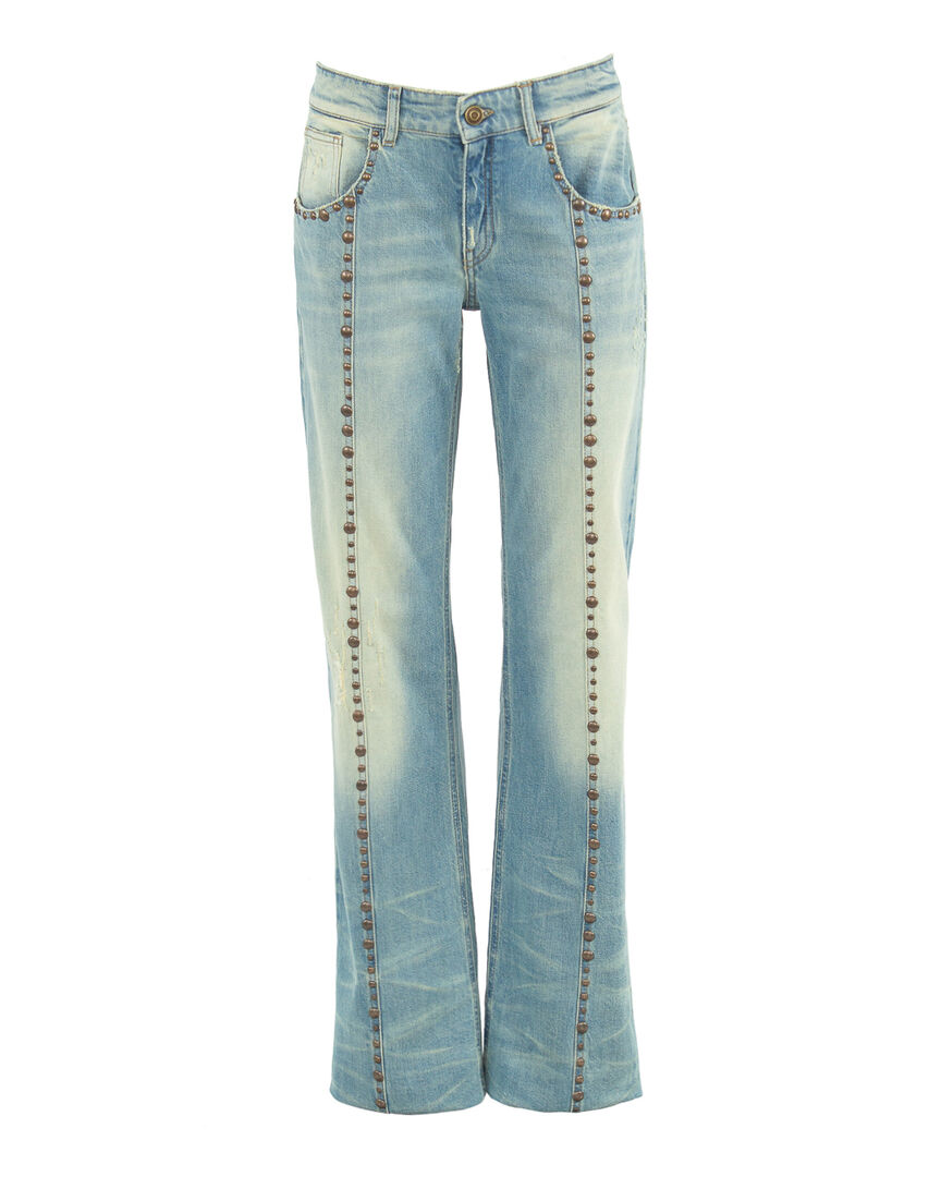 Удлиненные джинсы BLUMARINE 4J027A синий 40 4J027A фото 1