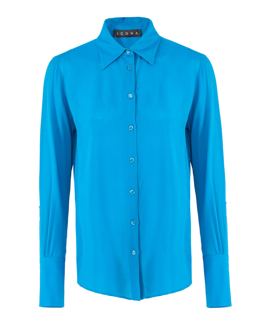 Рубашка ICONA BY KAOS PP5TZ012 синий 40