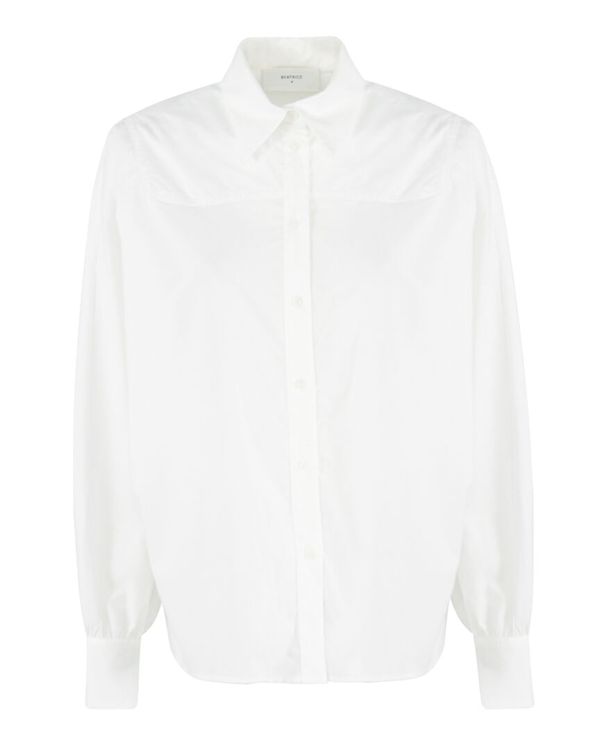 Хлопковая рубашка BEATRICE 23FE4978SOLEIL белый s