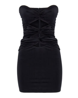 Облегающее платье мини ACTUALEE 003802 черный 42