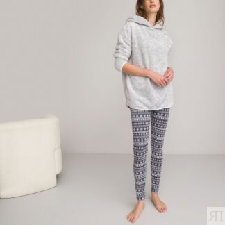 Пижама Со свитшотом из флисового трикотажа 34/36 (FR) - 40/42 (RUS) серый
