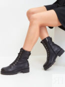 Ботинки женские на шнуровке черные ARGO