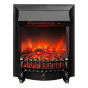 Электрический очаг Fobos Lux Black RC, Real Flame 398-1 фото 2