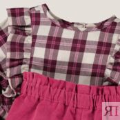Комплект из двух вещей  Блузка и шорты 3 года - 94 см розовый