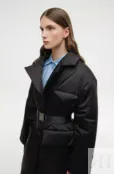 Утеплённое пальто с поясом YouStore