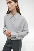 Укороченная блуза с принтом YouStore