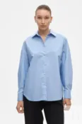 Голубая рубашка оверсайз кроя YouStore