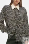 Блуза из вискозы с принтом YouStore