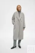 Пальто из шерсти серое YouStore