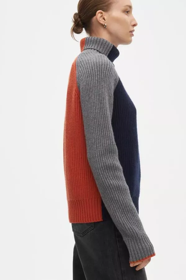 Трёхцветный свитер из шерсти и кашемира YouStore