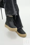 Ботинки чёрные кожаные YouStore